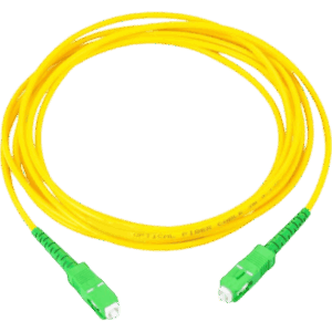 Jumper de Fibra Óptica Monomodo SC|APC-SC|APC Simplex, Color Amarillo, 1 Metro (3.28 Pies)