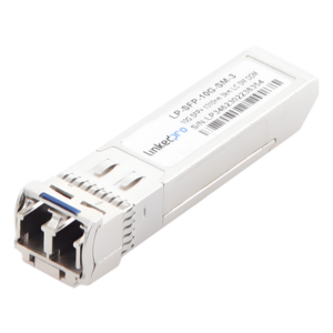 Transceptor Óptico SFP+ (Mini-Gbic) | Monomodo 1310 nm | 10 Gbps | 10GBASE | Conectores LC|UPC Dúplex | DDM | Hasta 3 km