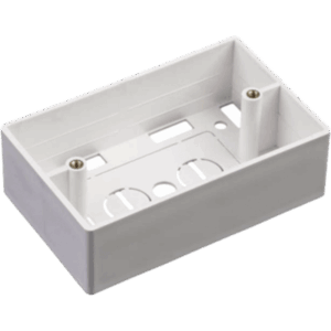 Caja de Pared Universal, Color blanco, Para montaje con Placas de Pared