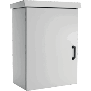 Gabinete Para Exterior OSP ComLine de 18 UR, 600 mm de Ancho, 500 mm de Profundidad De Aluminio, Color Gris Claro Con Protección NEMA 4|12|4X|3|3R; IP66