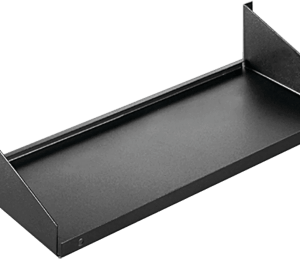 Charola para Rack 19 Pulgadas, Capacidad de Carga 34 kg, Acero Dulce Color Negro, 2 UR, Dimensiones 482x381x95 mm