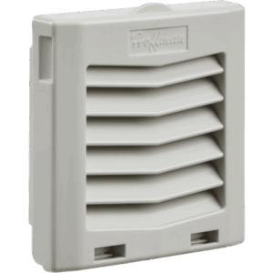 Ventilador con Filtro de Montaje Lateral HF05 | Flujo de Aire 35 CFM (59 m³|h) | 115 Vca | IP54 | Color Gris Claro