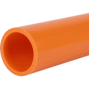 Ducto para Fibra Óptica 2" Liso RD11, Color Naranja Prelubricado, Rollo de 200 Metros