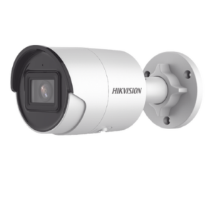 Bala IP 4 Megapixel | Lente 2.8 mm | 40 mts IR EXIR | Exterior IP67 | WDR 120 dB | PoE | Micrófono Integrado | ACUSENSE (Evita Falsas Alarmas) | Metal | MicroSD | ONVIF | ACUSEARCH