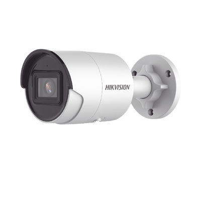 Bala IP 8 Megapixel (4K)| Lente 2.8 mm | 40 mts IR EXIR |Exterior IP67 | WDR 120 dB | PoE | Micrófono Integrado | ACUSENSE (Evita Falsas Alarmas) | Metal | MicroSD | ONVIF | ACUSEARCH
