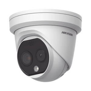 Turret IP Dual | Térmica 1.8 mm (160 x 120) | Óptico 2 mm (4 Megapixel) | DETECCIÓN DE PERSONAS 53 m |15 mts IR | Exterior IP67 | PoE | Termométrica | Detección de Fuego | Detección de Te | Micro SD 32 GB Incluida