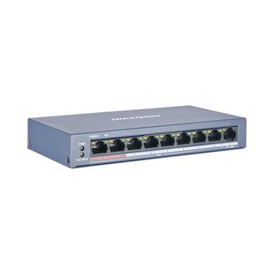 Switch PoE+ | No Administrable | 8 Puertos 10|100 Mbps PoE+ | 1 Puerto 100 Mbps Uplink | PoE hasta 250 metros | 60 W - Image 2