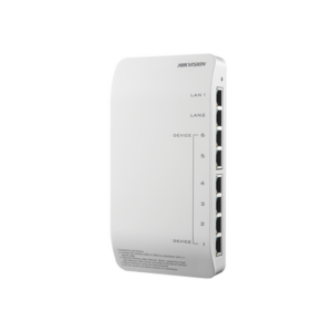 Distribuidor PoE (propietario) de Audio y Vídeo | Soporta Hasta 6 dispositivos | Compatible con Frente de Calle y Monitor IP HIKVISION