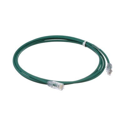 Cable de Parcheo UTP Cat6A, CM|LSZH, Diámetro Reducido (28AWG), Color Verde, 2.13 Metros (7 Pies) - Image 2