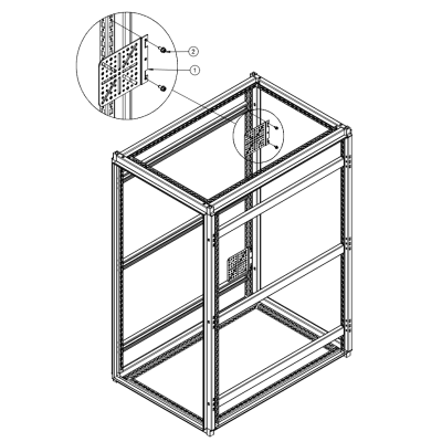 Soporte Universal para PDU | Acero 1.9 mm | Montaje en Esquina | 2 Piezas | Compatible con Gabinetes ProLine - Image 2