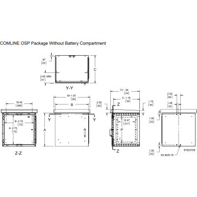 Gabinete de Pared para Exterior | 12 UR | 600 mm de Ancho | 500 mm de Profundidad | Aluminio | IP66 | NEMA 4|12|4X|3|3R - Image 4