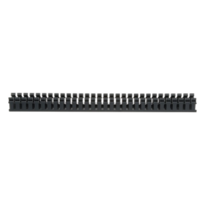 Canaleta Ranurada de PVC | Base Tipo H | 2.17 in Ancho | 1.92 in Alto | 6 ft Largo | Sin Tapa | Negro