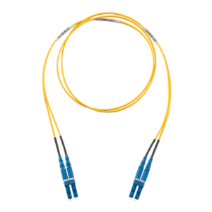 Jumper de Fibra Óptica | Monomodo OS2 9|125 | LC-LC Dúplex | LSZH | 2 m (6.56 ft) | Amarillo