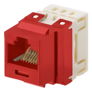 Jack Keystone | Cat 5e | RJ45 | 110 Impacto | 8P8C | Rojo