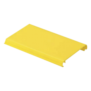 Tapa Con Bisagra a Presión Para Canaleta FiberRunner™ FR4X4YL10, de PVC Rígido, Color Amarillo, 3 m de Largo