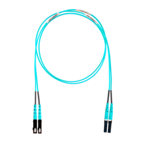 Jumper de Fibra Óptica | Multimodo OM4 50|125 | LC-SC Dúplex | LSZH | Aqua | 6 m (19.69 ft)