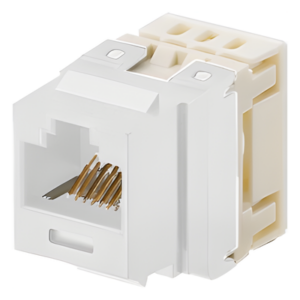 Jack Keystone | Cat 5e | RJ45 | Terminación 110 | T568A|B | 1 Puerto | Blanco