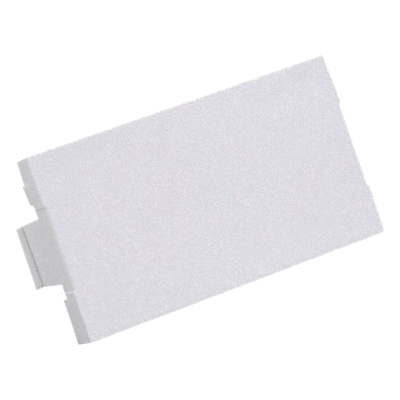 Módulo de Tapa Ciega | 1|3 de Espacio | Blanco Mate | ABS | 41.66 x 39.62 x 0.52 mm | 0.14 x 0.13 x 0.002 ft