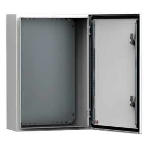 Gabinete de Pared Exterior | IP66 NEMA 4|12|13 | IK10 | Acero 1.5 mm | 250 x 200 x 155 mm | Bisagras Ocultas 130°