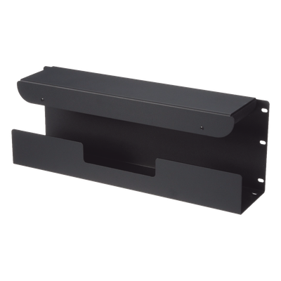 Accesorio Pasacables Para Rack Estándar de 19 in, 4 UR, Capacidad de 260 Cables Cat6, 4.5 in de Profundidad, Color Negro