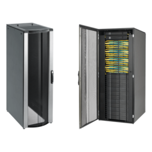 Gabinete Rack | 42 UR | 2000x800x1200 mm | 2500 lb | Acero | Puertas Perforadas | Gestión de Cables