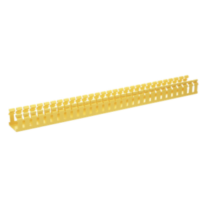 Canaleta Ranurada de PVC | Tipo H con Tapa Abisagrada | 2 in Ancho x 2 in Alto | 6 ft (1.83 m) Largo | Amarillo