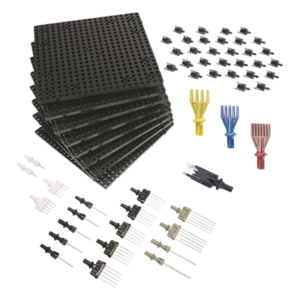 Kit de Inicio para Tableros de Arneses | 145 Piezas Surtidas | Componentes Modulares y Reutilizables | Sistema Quick-Build