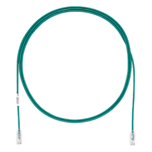 Cable de Parcheo UTP | Cat6 | 28AWG | Diámetro Reducido | 0.3 m (1 Pie) | Verde