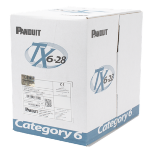 Bobina de Cable UTP 305 Metros (1000 Pies) de Cobre TX6-28Æ, Gris, Categoría 6, Diámetro Reducido (28 AWG), CM|LSZH, de 4 Pares