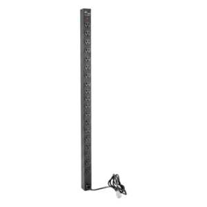 PDU Vertical para Rack | 18 Tomas NEMA 5-15R | 15A | 1.22 m (48 in) | Montaje Rack o Panel | Acero Negro