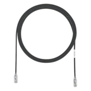 Cable de Parcheo TX6, UTP Cat6, Diámetro Reducido (28AWG), Color Negro, 3.05 Metros (10 Pies)