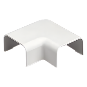 Conexión en Ángulo Recto | 90° para Canaleta LD10 | Material ABS | Color Blanco Mate | UL94V-0 FT4 | Rango Térmico 0 a 50°C