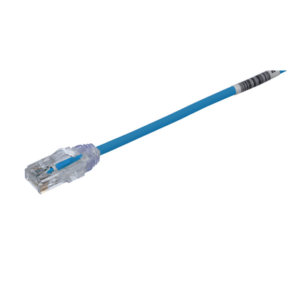 Cable de Parcheo TX6, UTP Cat6, Diámetro Reducido (28AWG), Color Azul, 30.48 Metros (100 Pies)