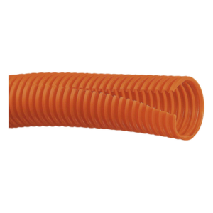 Tubo Corrugado Abierto | Diámetro Interno 12.8 mm | Longitud 30.5 m (100 ft) | Polietileno | Naranja | UL 94 HB | -40 a 50°C