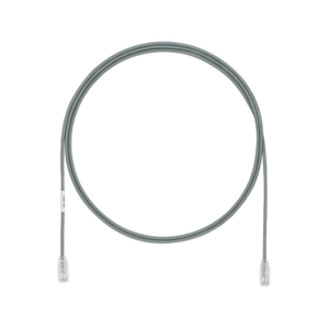 Cable de Parcheo TX6, UTP Cat6, Diámetro Reducido (28AWG), Color Gris, 3.05 Metros (10 Pies)