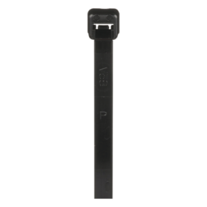 Cincho de Nylon 6.6 de Bloqueo, 188 mm largo x 4.8mm ancho, Color Negro, Exterior Resistente a Rayos UV, Paquete de 1000pz