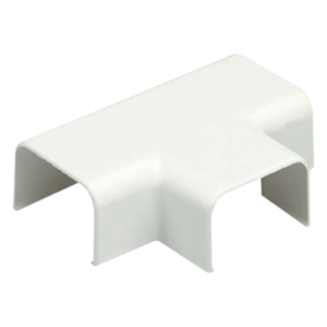 Accesorio en T para Canaleta | ABS Resistente a Impactos | UL94V-0 FT4 | 0 a 50°C | Blanco Mate