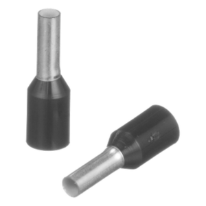 Ferrule Aislado | 16 AWG | Pin 6 mm (0.24 in) | Mango Negro | 500 Piezas