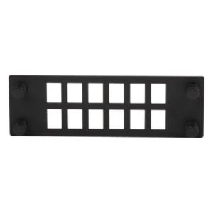 Placa para Adaptadores de Fibra Óptica | 12 Posiciones | Compatible con Gabinetes FPONE3 y FPONE4 | 4.53' x 41.6' x 5.12'