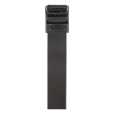 Cincho de Acero Inoxidable 316L con Recubrimiento en Nylon 11, 780 mm largo x 12.7mm ancho, Color Negro, Uso Interior|Exterior, Paquete de 50pz