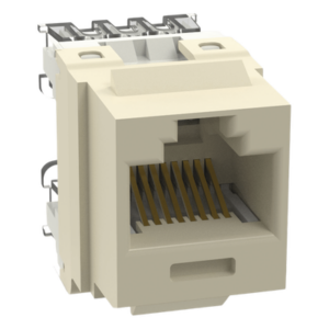 Conector Jack Keystone | Cat 6 | 8P8C | Terminación 110 | Marfil | -10°C a 65°C | 250 MHz