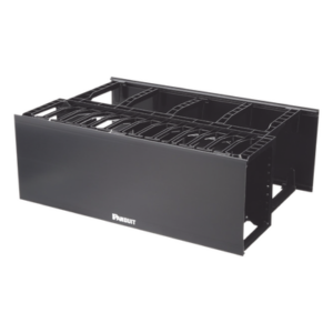 Organizador de Cables Horizontal NetManager de Alta Densidad, Doble (Frontal y Posterior), Para Rack de 19in, 4UR