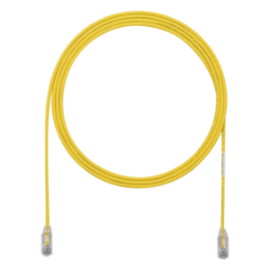 Cable de Parcheo Cat6 | UTP 28AWG | 3.05 m (10 pies) | Diámetro Reducido 3.8 mm | Amarillo