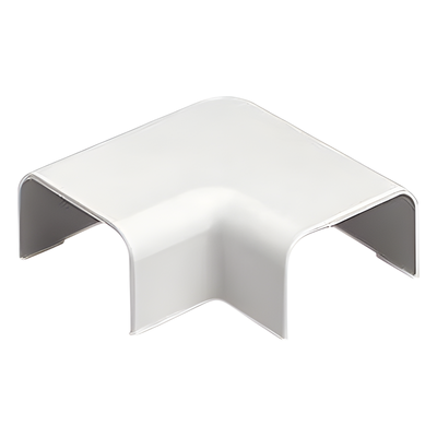 Conexión en Ángulo Recto | 90° para Canaleta LD5 | ABS Resistente a Impactos y UV | UL94V-0 FT4 | Sin Herramientas | Blanco Mate