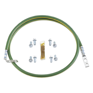 Jumper de Aterrizaje | 10 AWG (6 mm²) | 61 cm (2 ft) | Terminal 45° y Recta | 30A | Cobre Desnudo