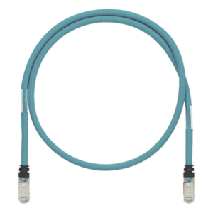 Patch Cord Industrial Cat6A | Blindado SF|UTP | 26 AWG | 600V | 1.5 m (4.92 ft) | Aqua