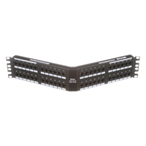 Panel de Parcheo | Cat 6 | 48 Puertos | 2UR | Angulado | 110 IDC | PoE 100W