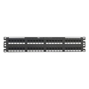Panel de Parcheo de Impacto 110, Plano, Categoría 5e, de 48 Puertos, 2UR