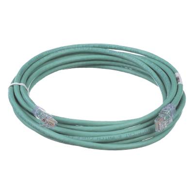 Cable de Parcheo TX6, UTP Cat6, 24 AWG, CM, Color Verde, 4.57 Metros (15 Pies)
