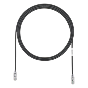 Cable de Parcheo TX6, UTP Cat6, Diámetro Reducido (28AWG), Color Negro, 1.52 Metros (5 Pies)